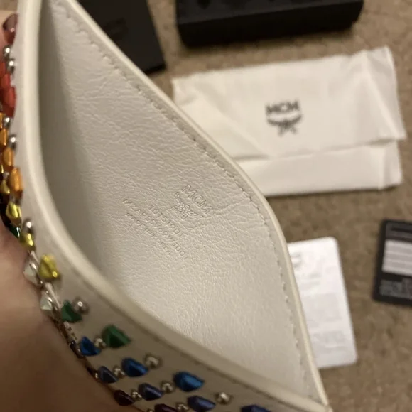 MCM Swarovski Card Holder NWT - Picture 4 of 5